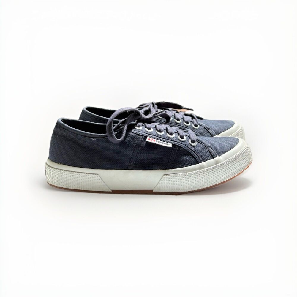 Superga S0001L0 Navy Blue Canvas Sneakers Women’s Size 8 Unisex Casual Shoes